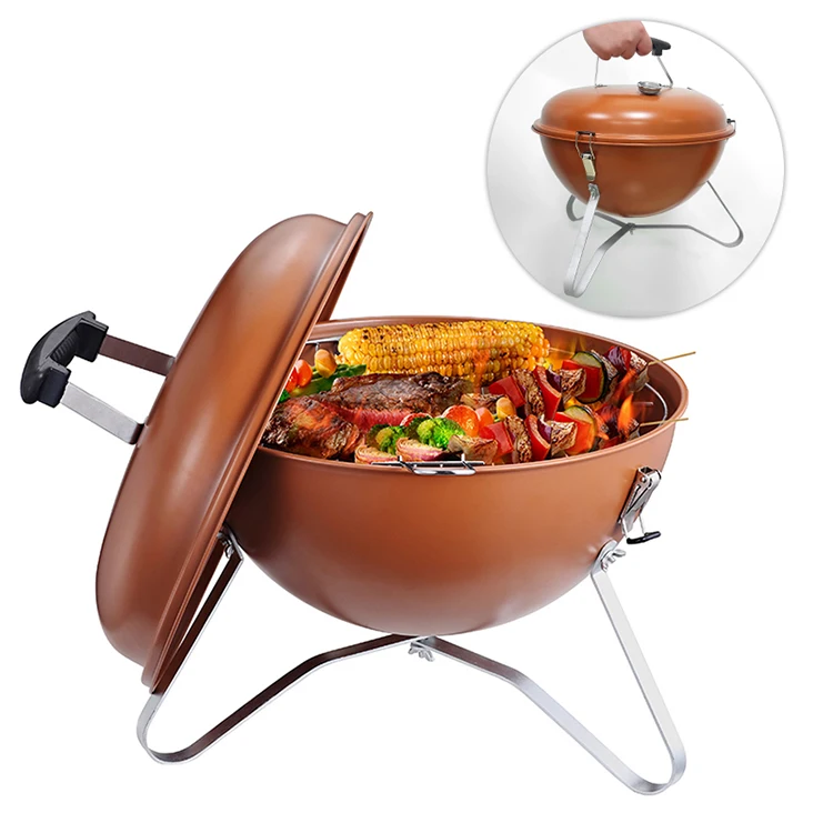 High quality Barbecue Mini Charcoal Grill Portable Folding BBQ Grill Outdoor