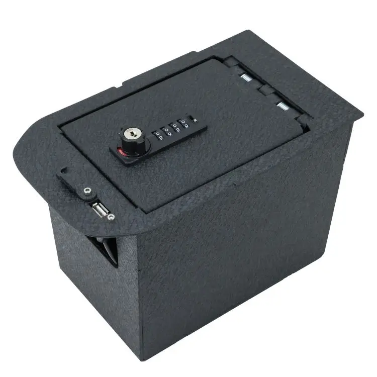 Tuojue console safe number lock box Compatible with Toyota RAV4 2021 Console storage box gun safe car console vault