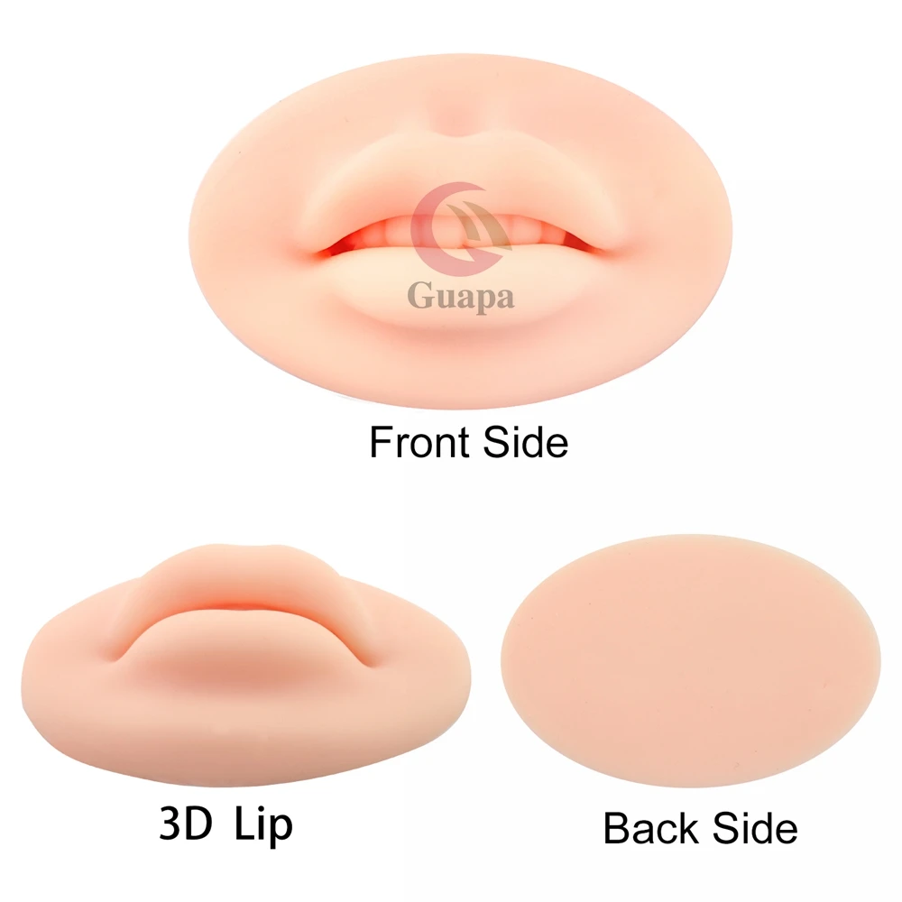 Premium Soft 3D Lips Practice Silicone Skin For Permanent Makeup Artist Human Lip Blush Microblading Tattoo Training Accessories