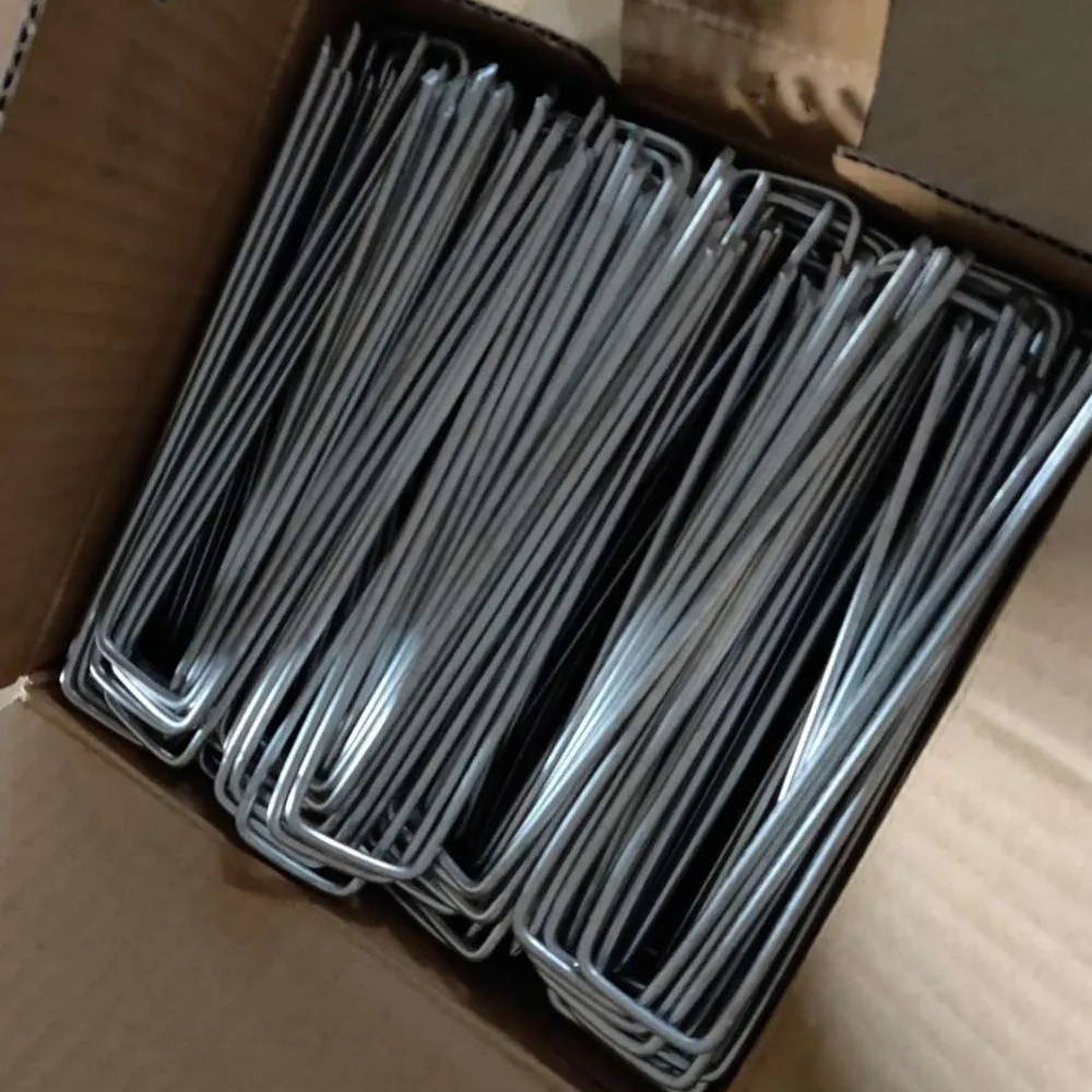 U type garden pegs sward nail for wholesales 200pcs pack
