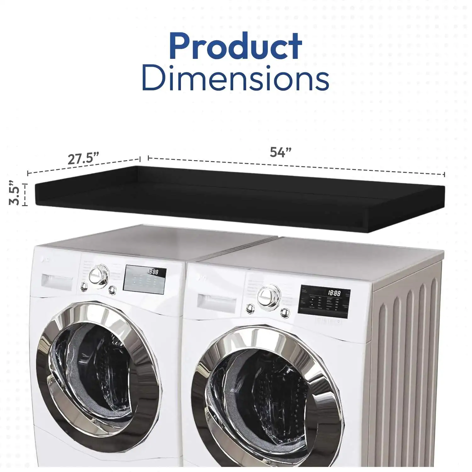 Wholesale Wooden Washer Dryer Countertop,Wooden Washer Countertop Cover with Handles,Wood Drawer Organizer Protector for Laundry