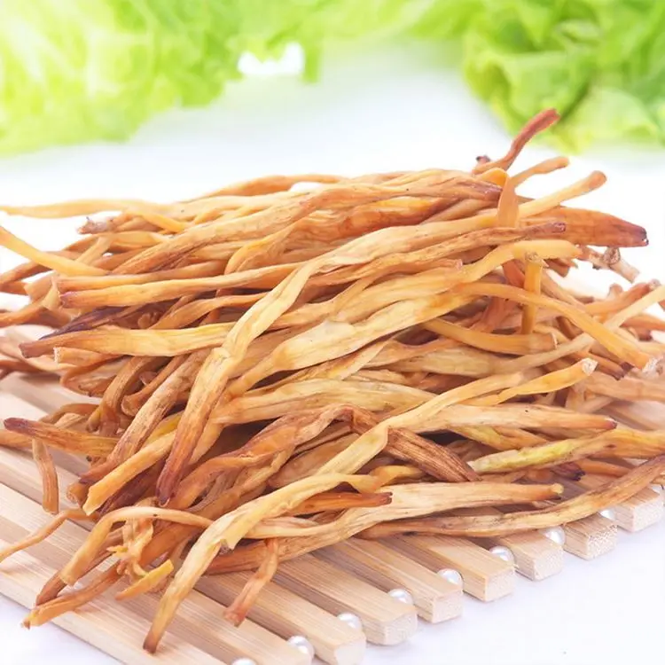 
China Supplier Daylily Hot Selling Delicious Yellow Daylily Dried Vegetables Day Lily Bulk 