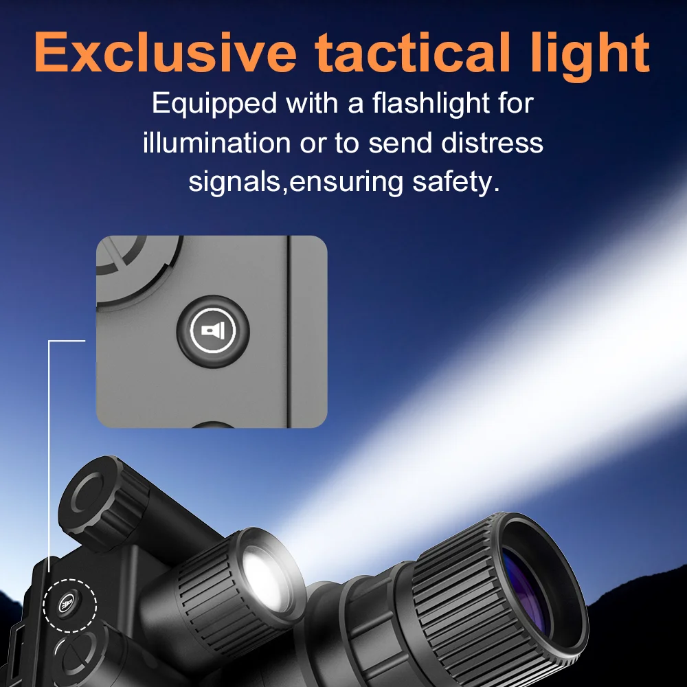 Hot Selling 40MP 100% darkness IR Night Vision Binocular Day&Night Dual-use Outdoor Digital Telescope for Hunting Camping