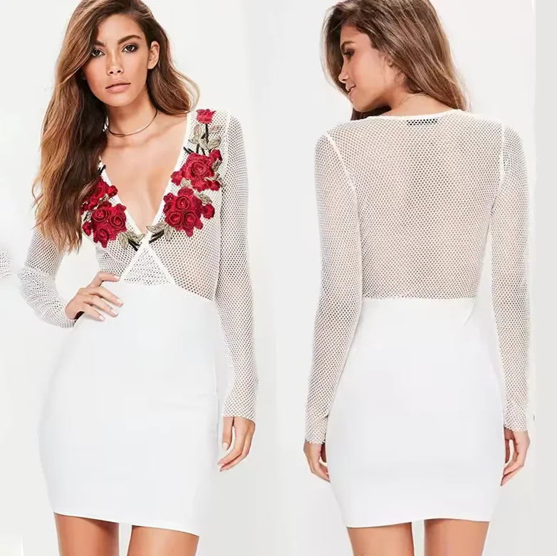 Clothing Manufacturers Custom Womens Fashion Clothes Elegant Ladies Long Sleeve Casual Dress