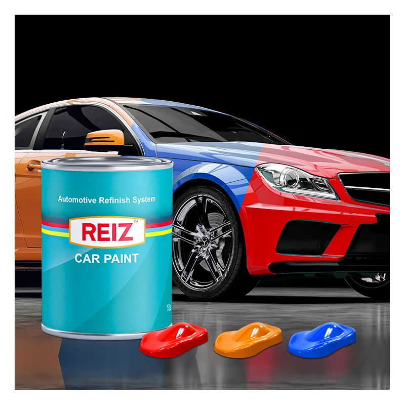 Автомобильная краска REIZ 2K, однотонная пигментная база, автомобильное восстанавливающее покрытие, металлическая международная автомобильная краска
