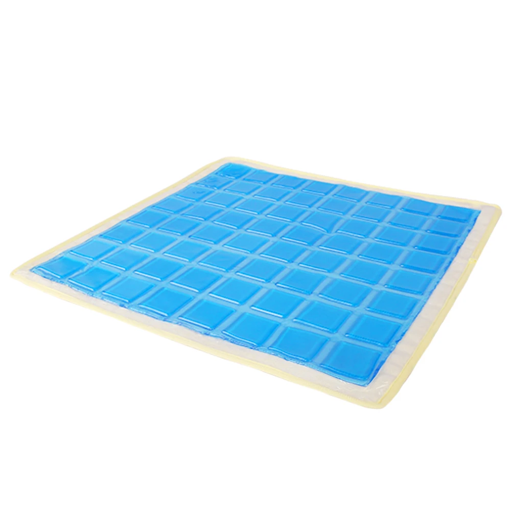 Saien Factory No-pressure Seat Cushion Summer Office Chair Cooling Cushion Pad Blue Square Gel Enhanced Seat Cushion