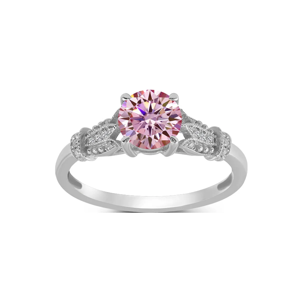 8 Adodo Hot Sale anti tarnish jewelry 3Carat Colorful Vintage Design S925 Sterling Silver moissanite ring 9ct for birthday gift