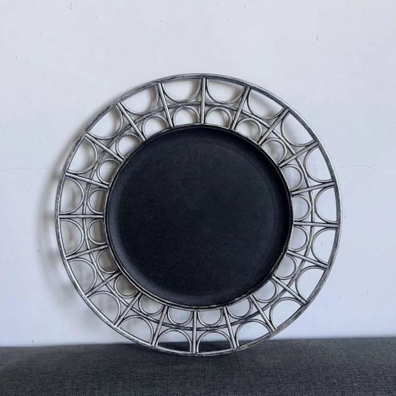 13inch round modern rustic charger plate white charger plates wedding plates