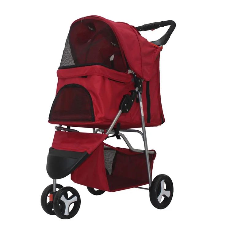 
2021 Luxury Pet Strollers Foldable And Detachable Pet Trolleys Amazon Best Seller Pet Trolleys For Travelling 