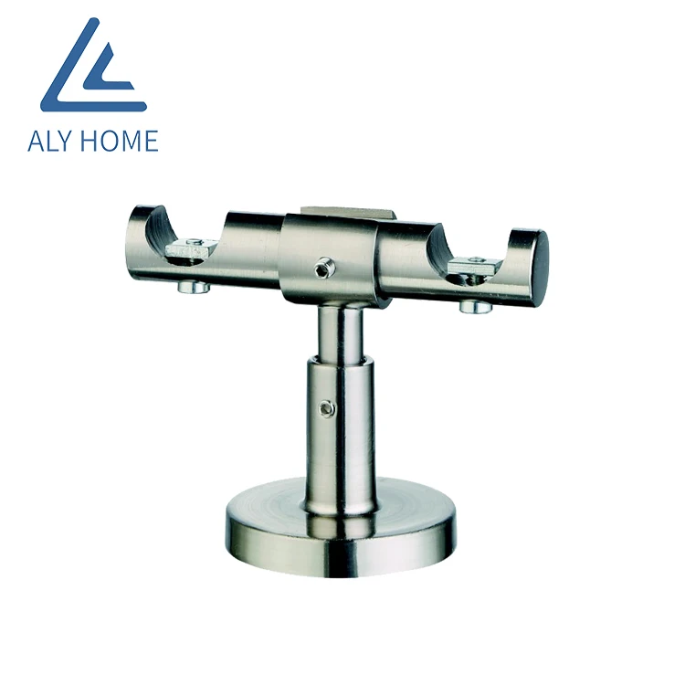 ALY wholesale home decor metal curtain bracket wall hanging ceiling bracket for square pole profile curtain bracket for track