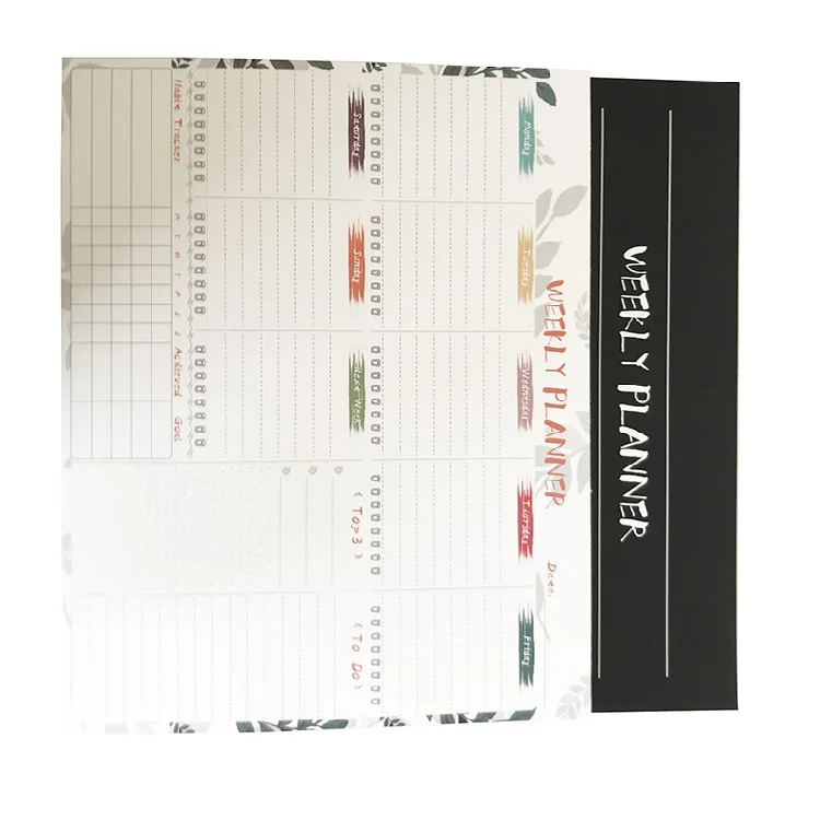 Free Sample Custom Wholesale Journal Agenda Daily Planner Notepad