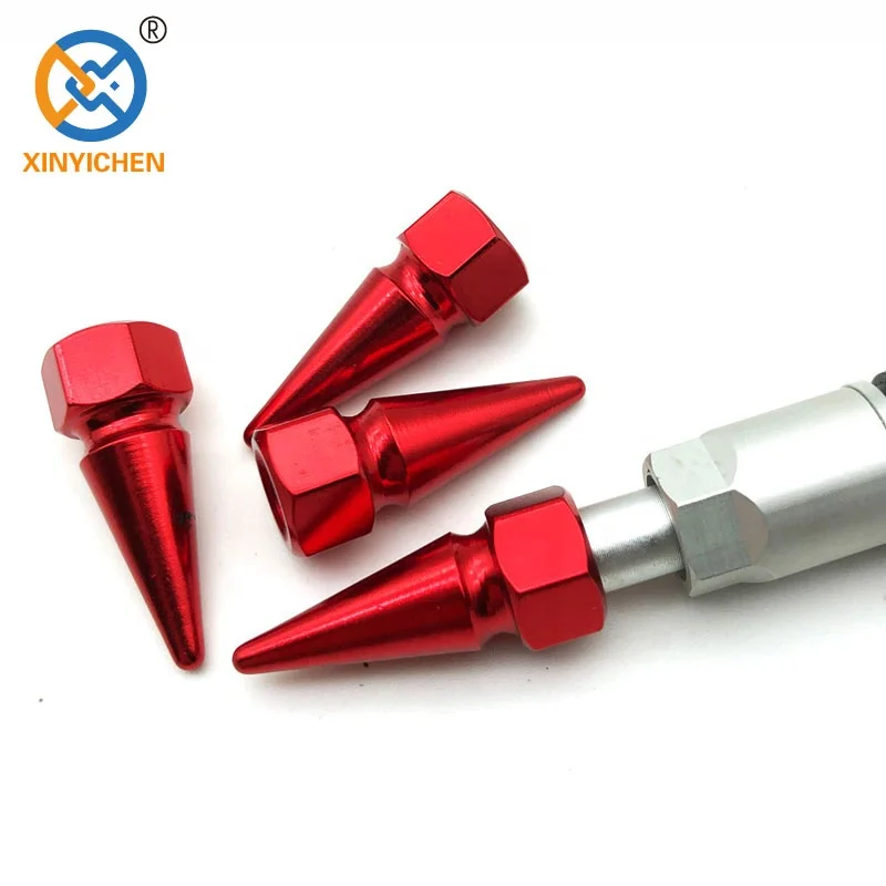 Aluminum Bullet Car Truck Air Port Cover tire Rim Valve Wheel  Stem Caps