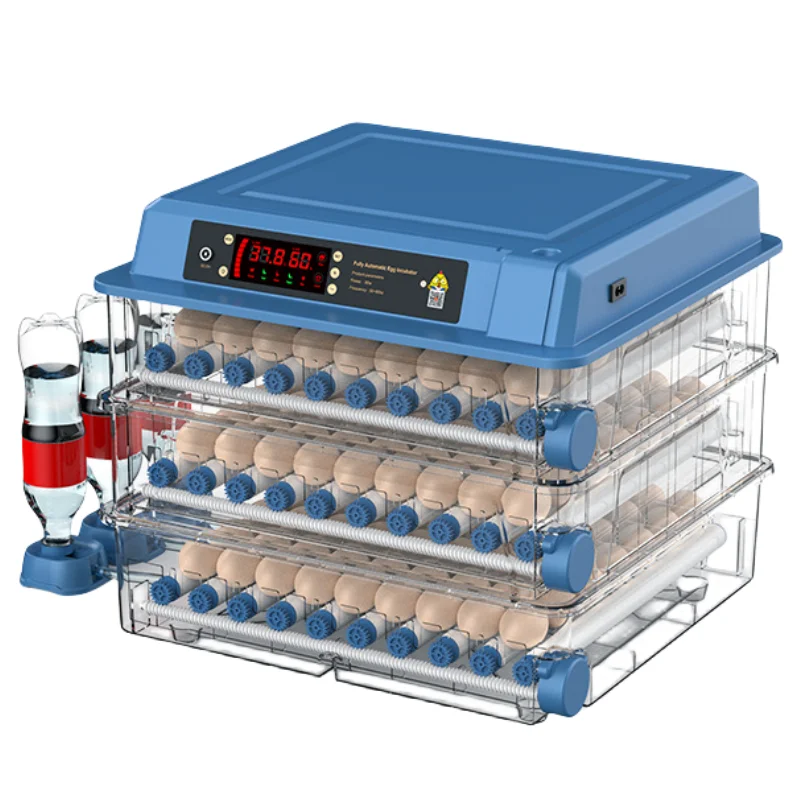 Automatic Temperature Hot sale 192 Egg Incubator Hatcher Digital Goose Capacity Chicken Turning Control Energy-saving small Size