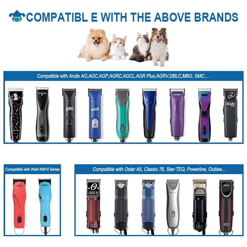 A5 Horse Cattle Pet Supplies Grooming Razor Electric Cat Dog Clipper Replacement Blade For Wahl Andis Oster Etc.