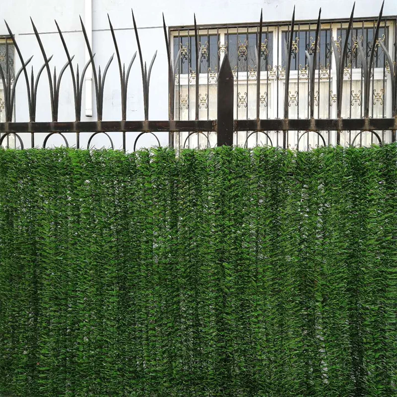 Plastic PVC Green Artifical Hedge Fence