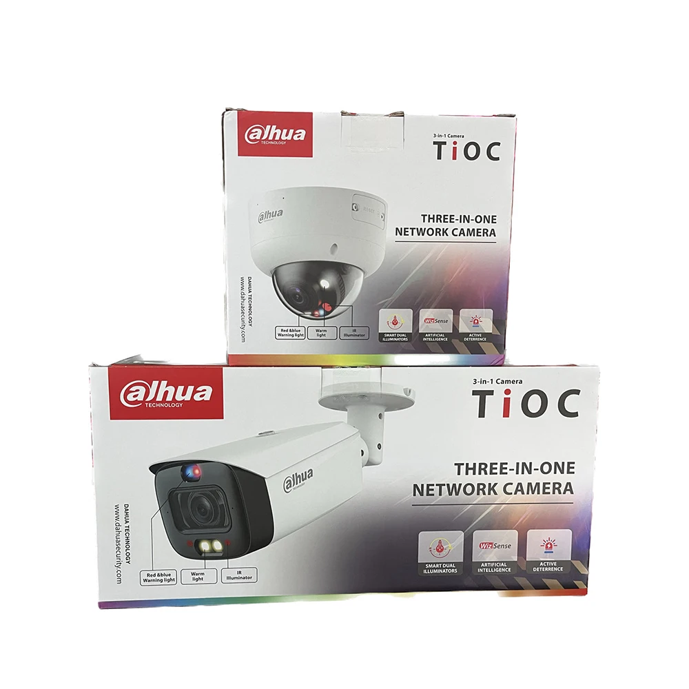 Готовый к отправке Dahua TiOC 2 0 3 в 1 камера IPC-HFW3849T1-AS-PV 8MP активное сдерживание