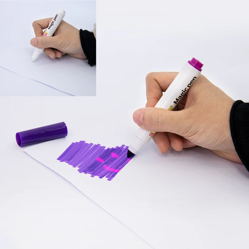 fancy stationery Color Changing Whiteboard Marker Pen Magic Color Pen Allochroic Discolor graffiti Markers art craft markers