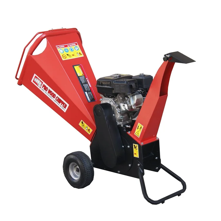New drum style wood chipper with 6.5HP engine for sale