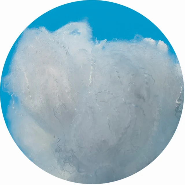 Virgin 0.7D 32mm micro down like fiber for filling pet toy