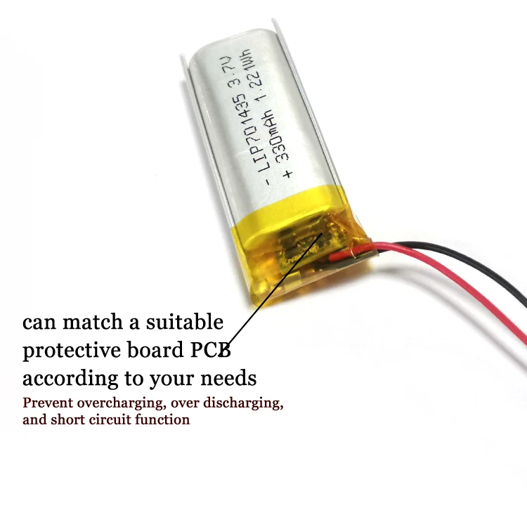 3.7v lipo battery 701435 701535 300mah 330mah rechargeable lipo battery lithium lithium ion batteries