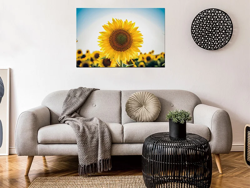 Charming sunflower wall decoration painting oil painting  mural artYellow flowers adorn the living room bedroom painting