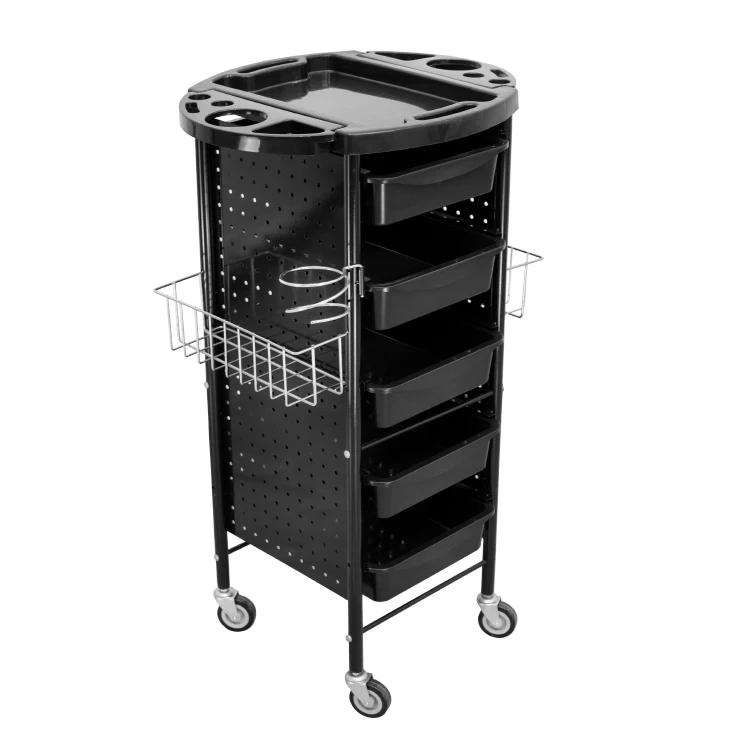 Modern Beauty Hair Salon Trolley Wholesale Hairdressing Salon Tools Hair Barber Beauty Salon Trolley with Drawers