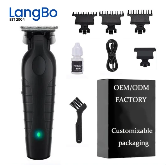2024 New Design Professional Cordless Hair Trimmer & Clippers Kit Beard Shaver Barbershop Grooming Metal Body Rechargeable Men