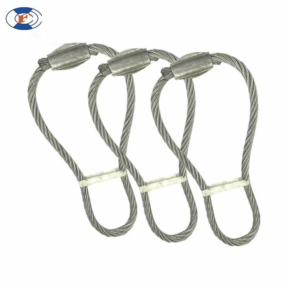 HF steel wire rope Wire Rope Lifting Cast-in Cable Wire Rope Cable Loop