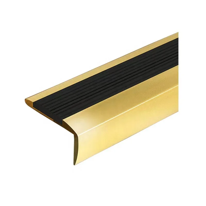 OEM 6063 6060 T5 wholesale factory anodised aluminium extrusion L shaped profile for stairs sliding