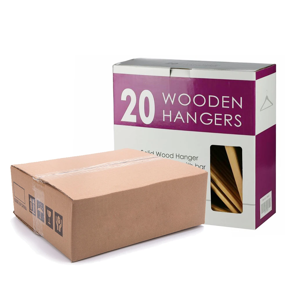 Luxury personal tailor garment custom logo unique style suit coat cloth hanger wood