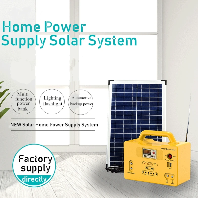  Lights Power Supply Solar Panel System For Home