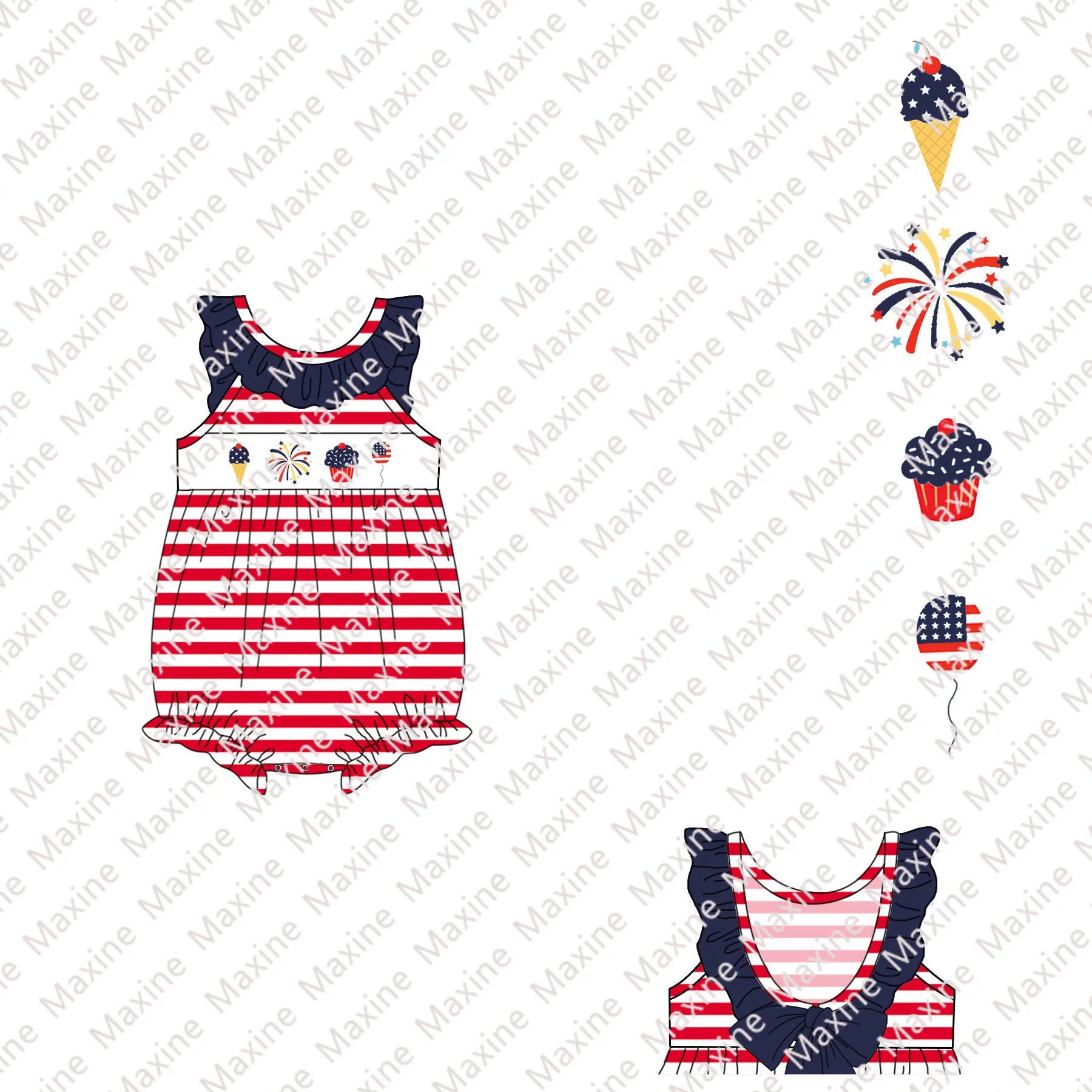 
2021 Baby boys shorts outfit boutique outfit knit cotton boys 4th of july clothing set 