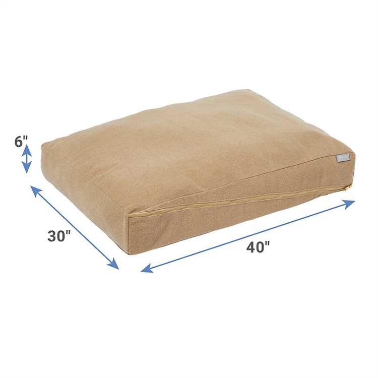 Amazon High End Calming Dog Bed Mat Zipper Pillow Cushion Cooling Large Waterproof Washable Luxury Pet Mat