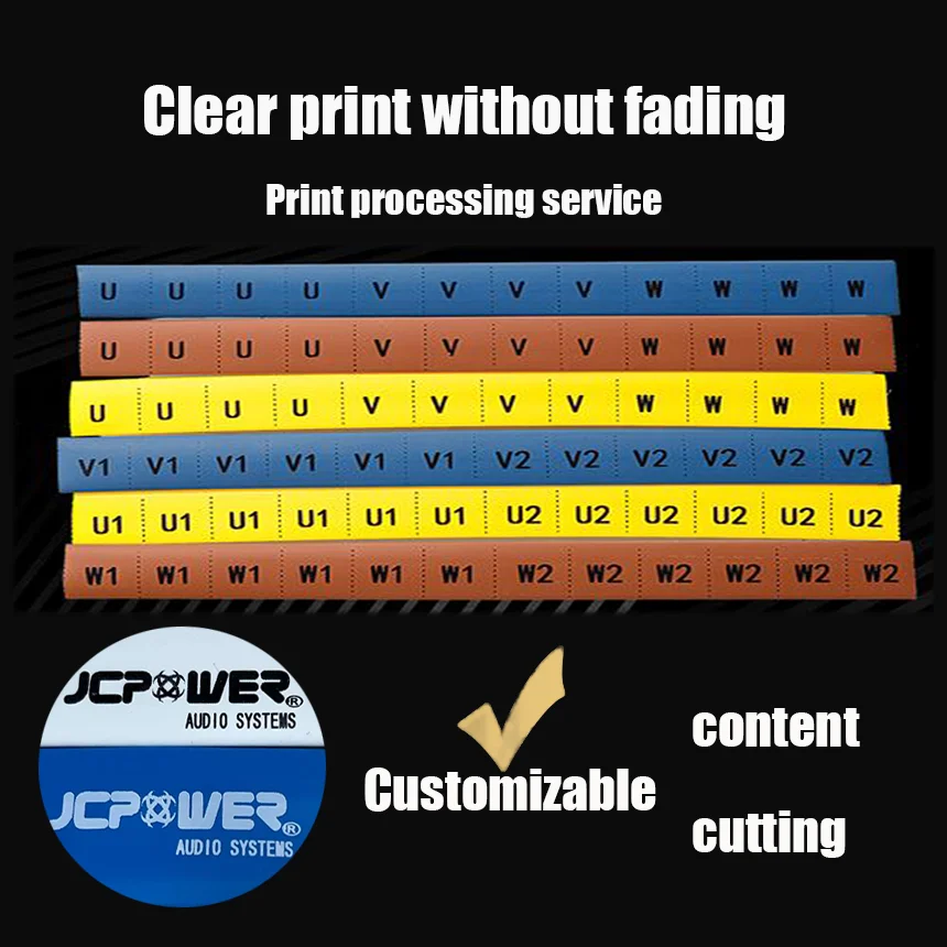 TUOYAN Provide custom printing processing service Flexible EVA Printed Number Tube Heat Shrink Tube