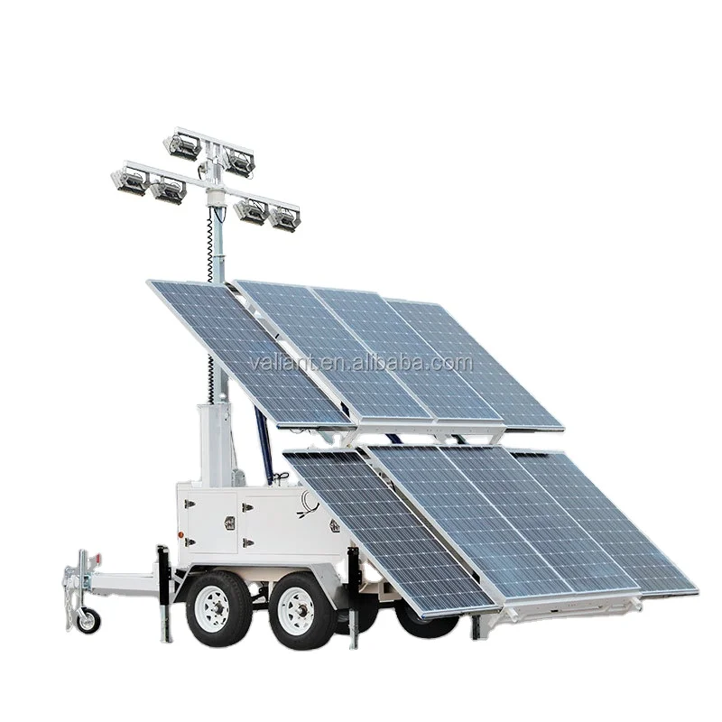 mobile solar tower DC48V led light