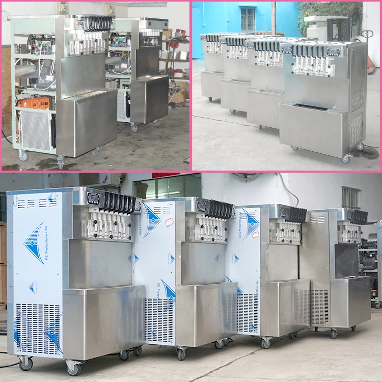 Kolice 7 Flavors CE Rohs ETL Ice Cream Machine Soft Serve/acai Ice Cream Machine /yogurt Ice Cream Machine
