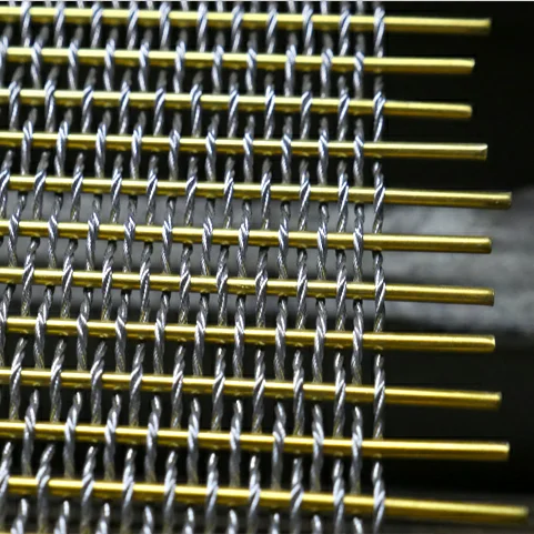 Stainless steel architectural mesh for decorative ceiling