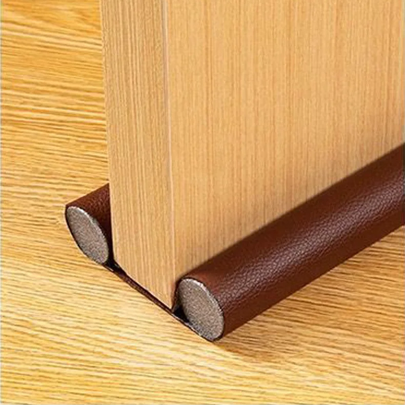 37 inch Leather foldable Flexible Door Bottom Sealing Strip Guard Sealer foam door draft stoppers for bottom of door