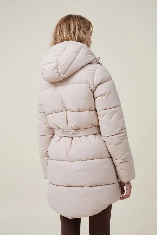 Wholesale Custom Hooded Puffer Jacket Oversized Padded Winter Parka Plus Sizes (XXL) Waterproof Bubble Feature Decorated Lines