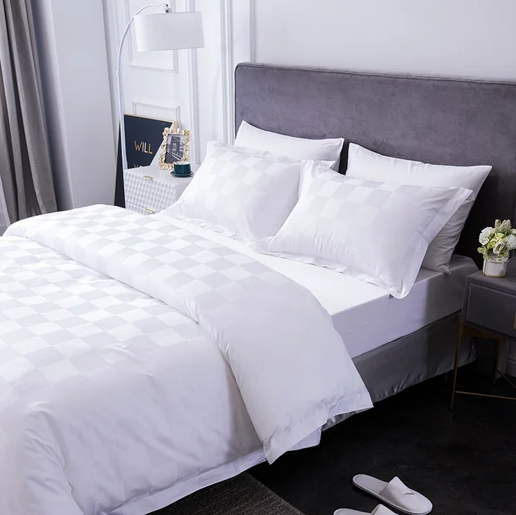
Easton 100% cotton jacquard weave style 4pcs bedding set sabanas for hotel linen product design 