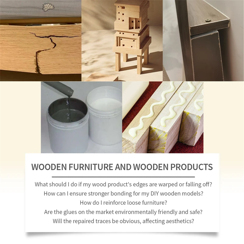 Jaysuing 150g environmentally friendly wood glue wooden furniture chair desk bed cabinet crafts repairing adhesive glue for wood