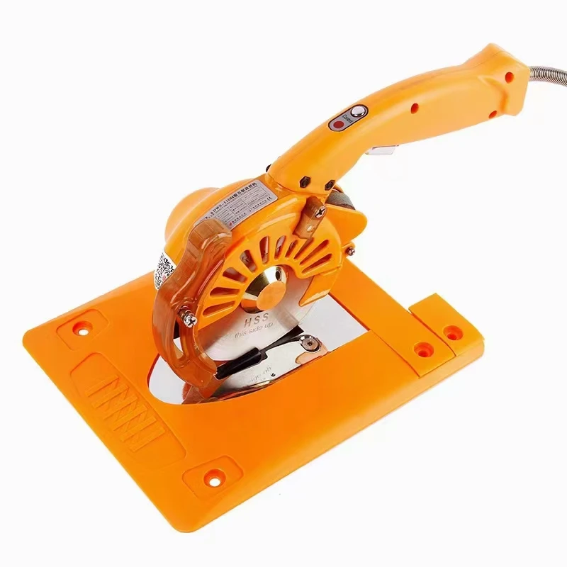 Direct Drive Electric round-Knife Cloth Cutting Machine Brushless Adjustable Speed Hand Push Cutting Machine