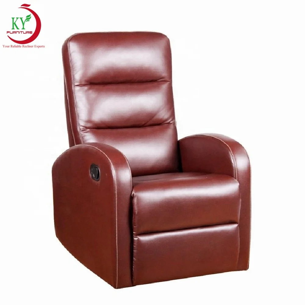 JKY Furniture Custom Comfortable Manual Recliner Chair Home Small Size Seats Durable PU Massage Sofa for Living Room Kids Adult