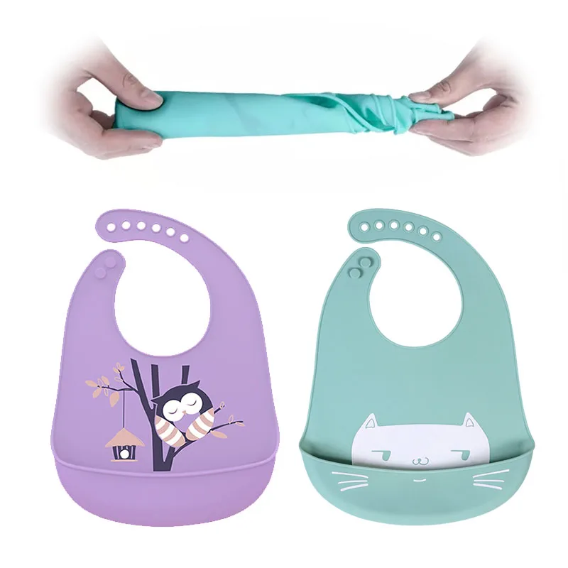 Sublimation Custom Baby Dribble Boy & Girl Feeding Bibs Silicone Safe