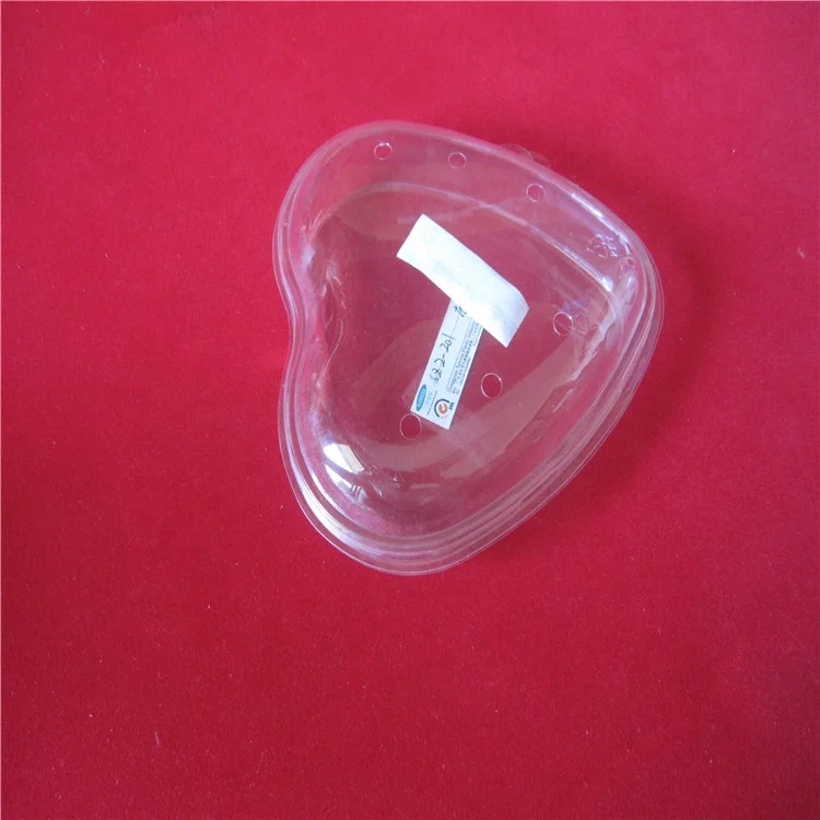 Wholesale disposable clear PET container with hinged lid take out plastic fruit nut salad packaging meat and vegetables  boxes