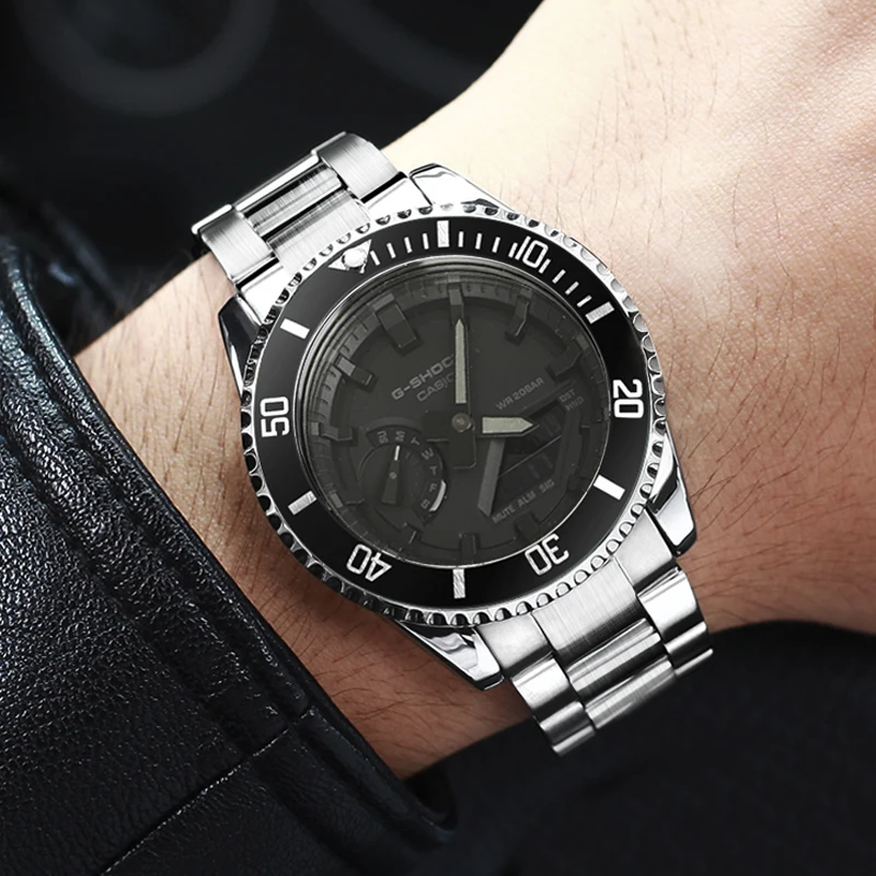 Modified GA2100/2100 case stainless steel case strap suitable for Ca sio G Shock GA-2100/2110 replacement parts wholesale