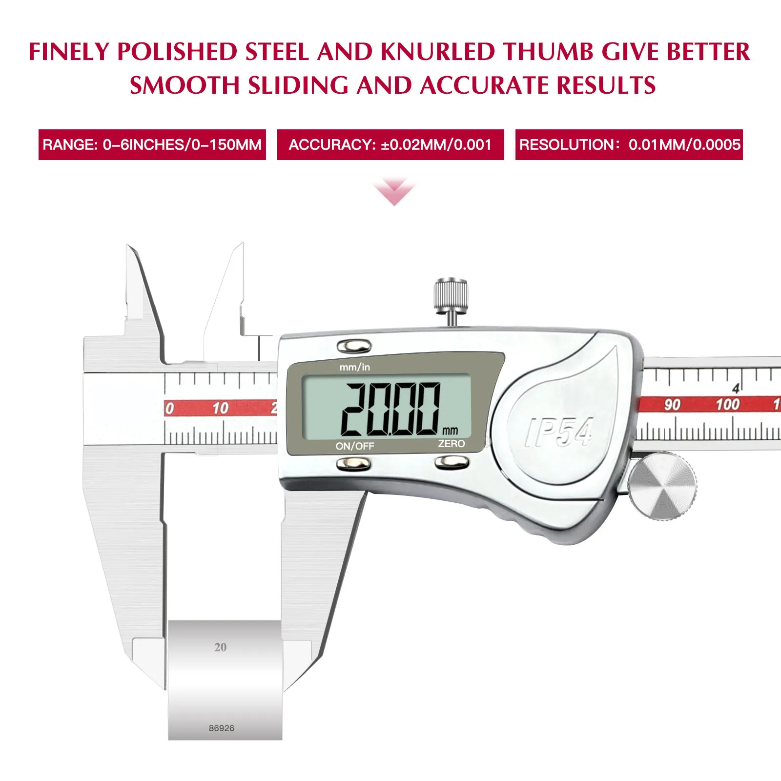 Stainless Steel Electronic Digital Vernier Caliper Vernier 200mm Electronic Digital Caliper