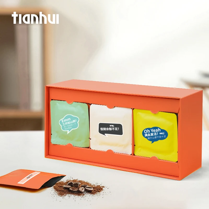 Tianhui Gift Packing Set Food Packaging Cardboard Organizer Paper Storage Box With Window