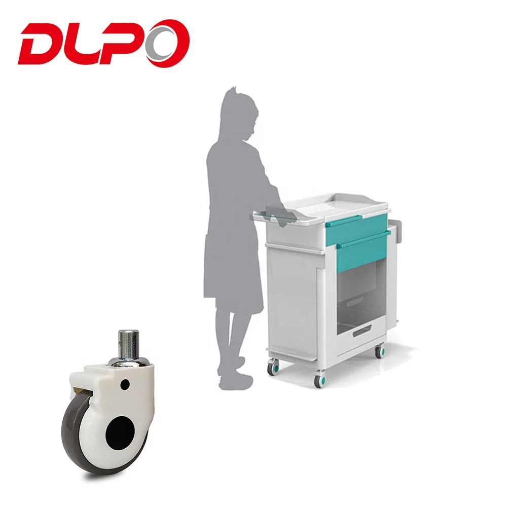 Dlpo 125mm Trolley TPR / PU Medical Wheel Castor/Caster for Nurse Use