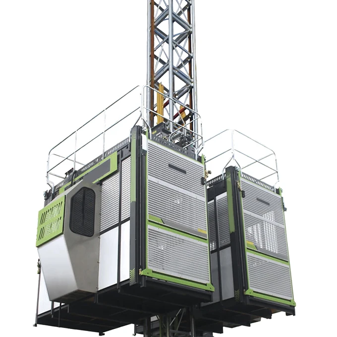 Construction Building Hoist Sc200/200 0-40M/Min Lifting Speed